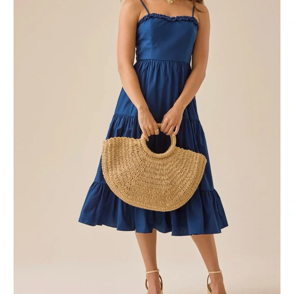 NEW Altar’d State Navy Blue Maxi Dress Size XL Available NWT - Picture 2 of 9